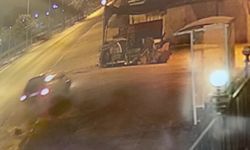 Serik'te kontrolden çıkan araç iş yerine uçtu