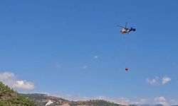 Helikopter pilotunun dikkati sayesinde yangın büyümeden söndürüldü