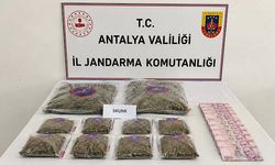 Döşemealtı'nda 5 kilo 650 gram skunk esrar ele geçirildi