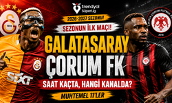 Galatasaray-Çorum FK maçı ne zaman, saat kaçta, hangi kanalda? İşte muhtemel 11'ler