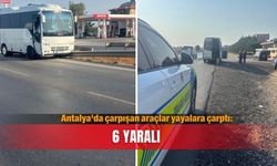 Antalya'da çarpışan araçlar yayalara çarptı: 6 yaralı