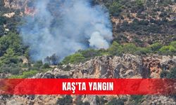 Kaş'ta yangın
