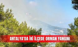 Antalya'da iki ilçede orman yangını