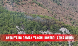 Antalya'da orman yangını kontrol atına alındı