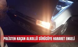 Polisten kaçan alkollü sürücüye hararet engeli