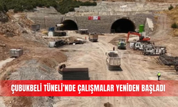 Çubukbeli Tüneli’nde çalışmalar yeniden başladı