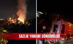 Sazlık yangını söndürüldü