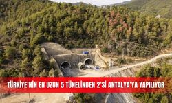 Türkiye’nin en uzun 5 tünelinden 2’si Antalya’ya yapılıyor