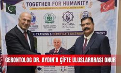 Gerontolog Dr. Aydın’a çifte uluslararası onur