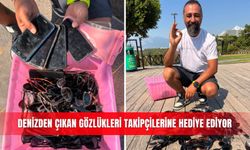 Denizden çıkan gözlükleri takipçilerine hediye ediyor
