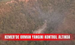 Kemer'de orman yangını kontrol altında