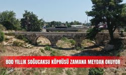 800 yıllık Soğucaksu Köprüsü zamana meydan okuyor