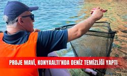 Proje Mavi, Konyaaltı’nda deniz temizliği yaptı