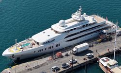 Suudi milyarderin 125 milyon dolarlık mega yatı Fethiye’de 100 ton akaryakıt aldı