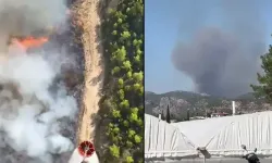 Antalya'da orman dışı alanda yangın