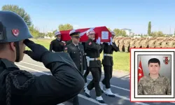 Şehit asker için tören düzenlendi