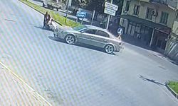 Kaskı olmayan baba oğul ölümden döndü