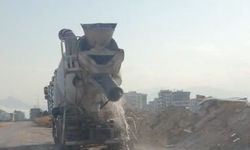 Çevreyi kirleten beton mikserine ceza yağdı