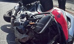Gazipaşa'da motosiklet bariyere çarptı