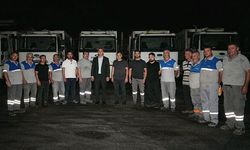 Başkan Kotan'dan akşam vardiyası personeline ziyaret