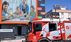Kepez'de eğitim merkezinde yangın
