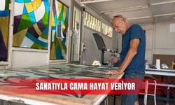 Sanatıyla cama hayat veriyor