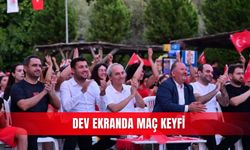 Dev ekranda maç keyfi