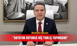 Muhittin Böcek: "Hayatım boyunca hiç yanlış yapmadım"