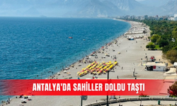 Antalya'da sahiller doldu taştı