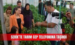 Serik’te tarım cep telefonuna taşındı
