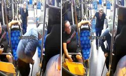 Yaşlı kılığına girdi, otobüsleri denetledi