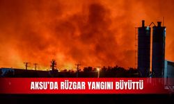 Aksu’da rüzgar yangını büyüttü