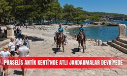 Phaselis Antik Kenti’nde atlı jandarmalar devriyede
