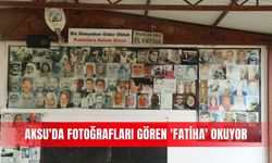 Aksu'da fotoğrafları gören 'Fatiha' okuyor