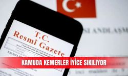 Kamuda kemerler iyice sıkılıyor