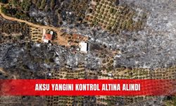 Aksu yangını kontrol altına alındı