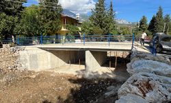Tekirova'da taşkın riskine karşı köprü çalışması tamamlandı
