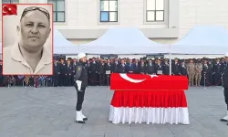 Uygulama noktasında şehit edilen polis memuru için tören düzenlendi