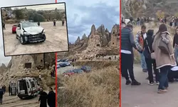 Kapadokya'da peribacasından kopan kayalar düştü; 2 ölü, 1 yaralı