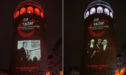Galata Kulesi'nde 29 Ekim'e özel Atatürk gösterisi