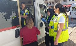 Manavgat'ta okul servislerine denetim