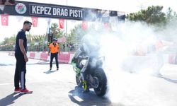 Kepez MotoDrag Şampiyonası'nda motorlar ısındı, final yarın
