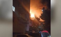 Çatı katında yangın paniği