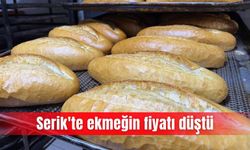 Serik'te ekmeğin fiyatı düştü