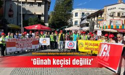 İSG uzmanları Antalya’da adalet nöbeti tuttu, slogan attı: ‘Günah keçisi değiliz’