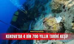 Bakan Ersoy açıkladı: Kekova'da 4 bin 700 yıllık tarihi keşif