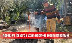 Akseki Ve İbradı'da üzüm pekmezi sezonu kapanıyor