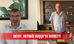 ‘Gönlüm de mücadele ruhum da derneğimizle olacak’: Oktay, Bayrağı Kuşçu’ya devretti