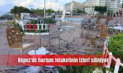 Kepez'de hortum felaketinin izleri siliniyor
