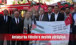 Antalya'da Filistin'e destek yürüyüşü